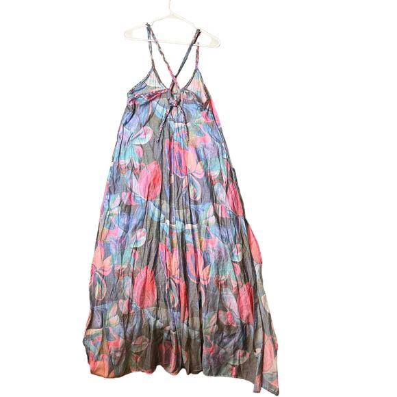 BOAMAR Anthropologie Miranda Dress in Watercolor Vibes Size‎ Medium Resort Beach - Picture 3 of 8